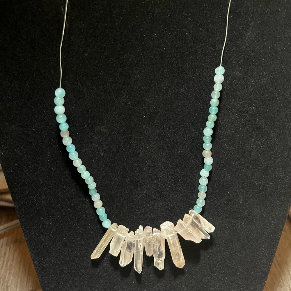 ❤️‍🔥BOGO FREE handmade quartz crystal agate beaded necklace jewelry healing